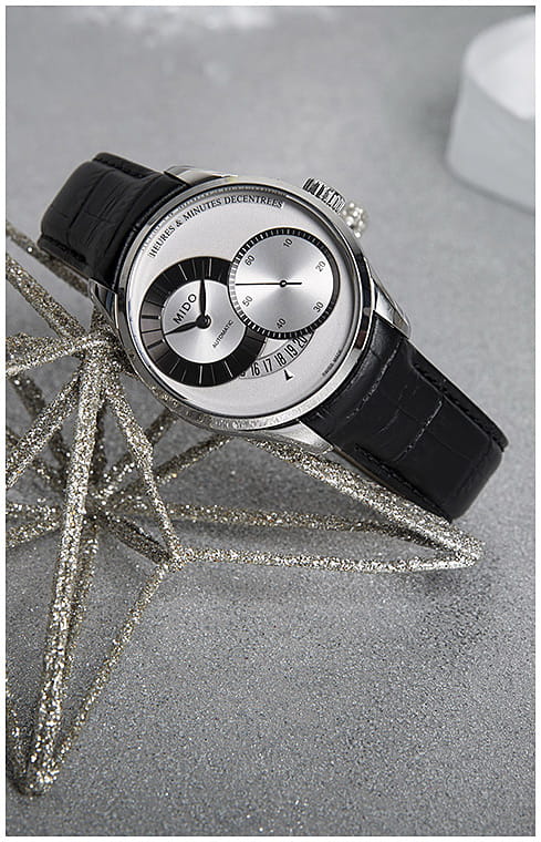 Mido Mido Belluna M024.444.16.031.00 механические мужские часы часы крупный план серебристый циферблата