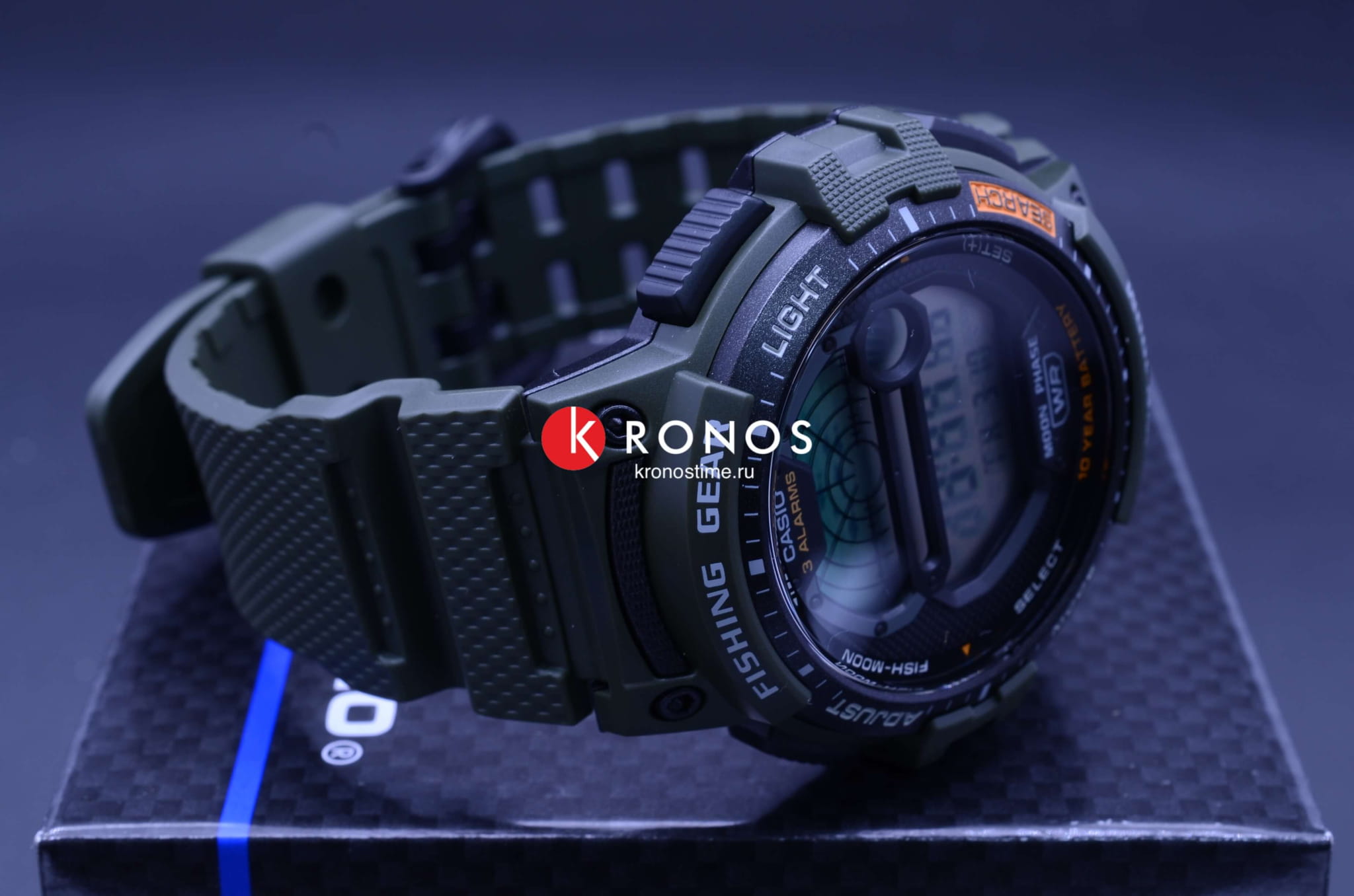 Casio Casio Collection WS-1200H-3A, mtp япония мужские часы на браслете пластик боковой вид