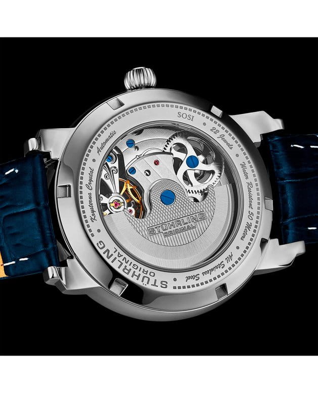 Оригинальные часы Stuhrling Stuhrling Celestial Timekeeper 1017.03 механические калибр механизма pts z2031 общий вид