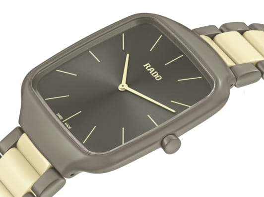 Rado Rado Тrue Square Thinline x Les Couleur Le Corbusier R27046172 мужские часы серый циферблат на запястье