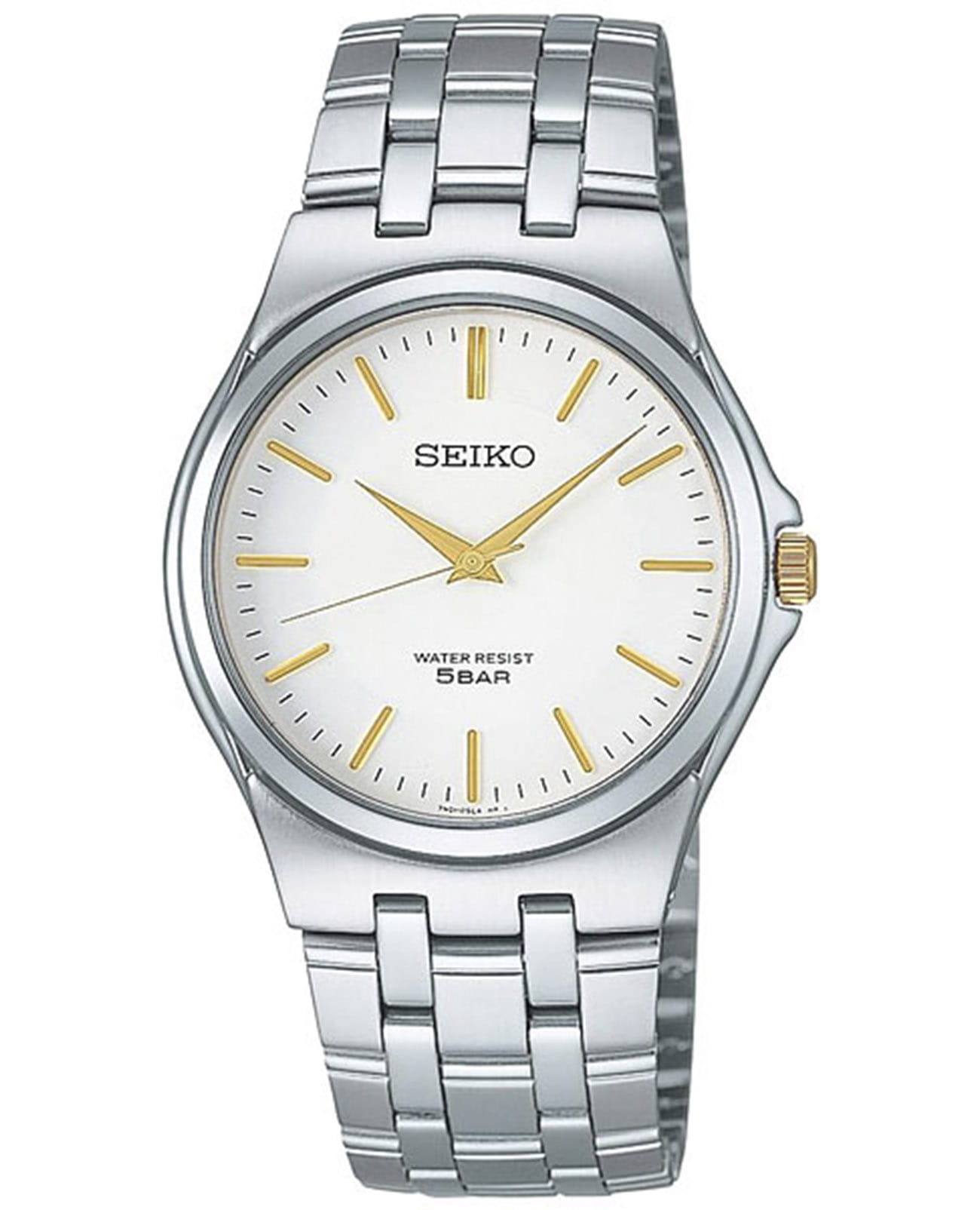 Seiko Seiko Spirit SCXP025  SCXP025 кварцевые мужские часы белый циферблат, браслет нержавеющая сталь — вид спереди
