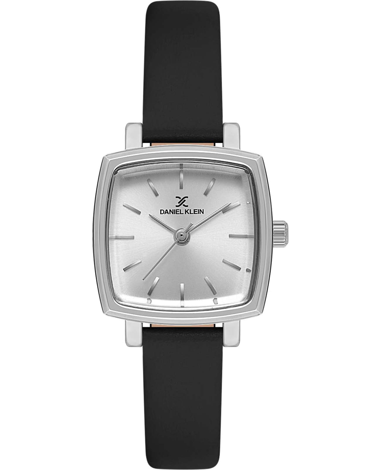 Daniel Klein Daniel Klein Premium DK.1.13727-1  DK.1.13727-1 кварцевые женские часы серебристый циферблат, браслет кожаный — вид спереди