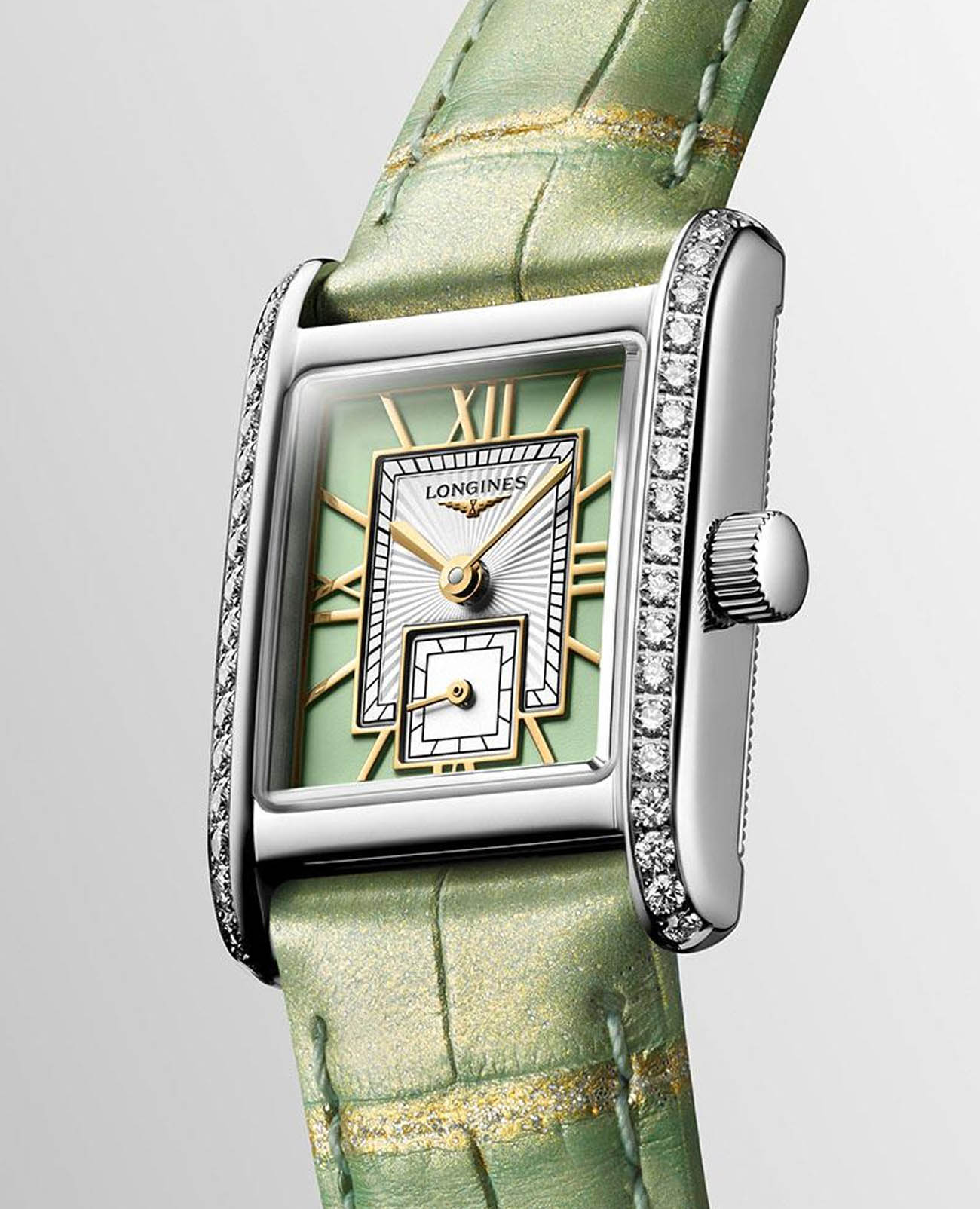 Longines Longines DolceVita L5.200.0.05.2, dolcevita швейцария женские часы на браслете кожаный боковой вид