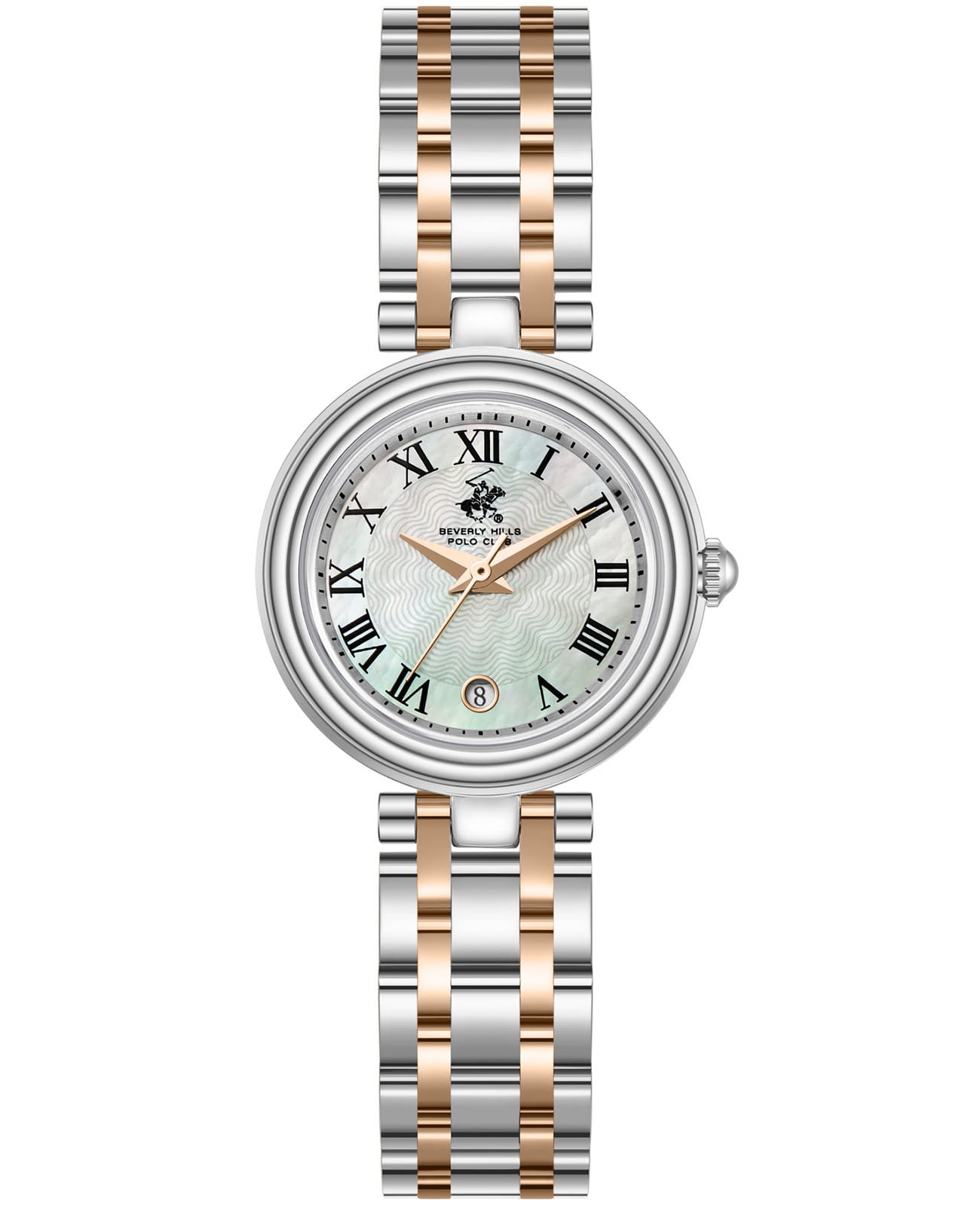 Beverly Hills Polo Club Beverly Hills Polo Club BP3838X.520  BP3838X.520 кварцевые женские часы зеленый циферблат, браслет нержавеющая сталь с ip-покрытием — вид спереди