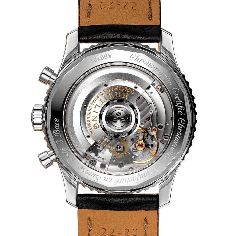 Оригинальные часы Breitling Breitling Navitimer B01 Chronograph 43 AB0121211B1X1 механические калибр механизма мануфактурный механизм breitling caliber b01 общий вид