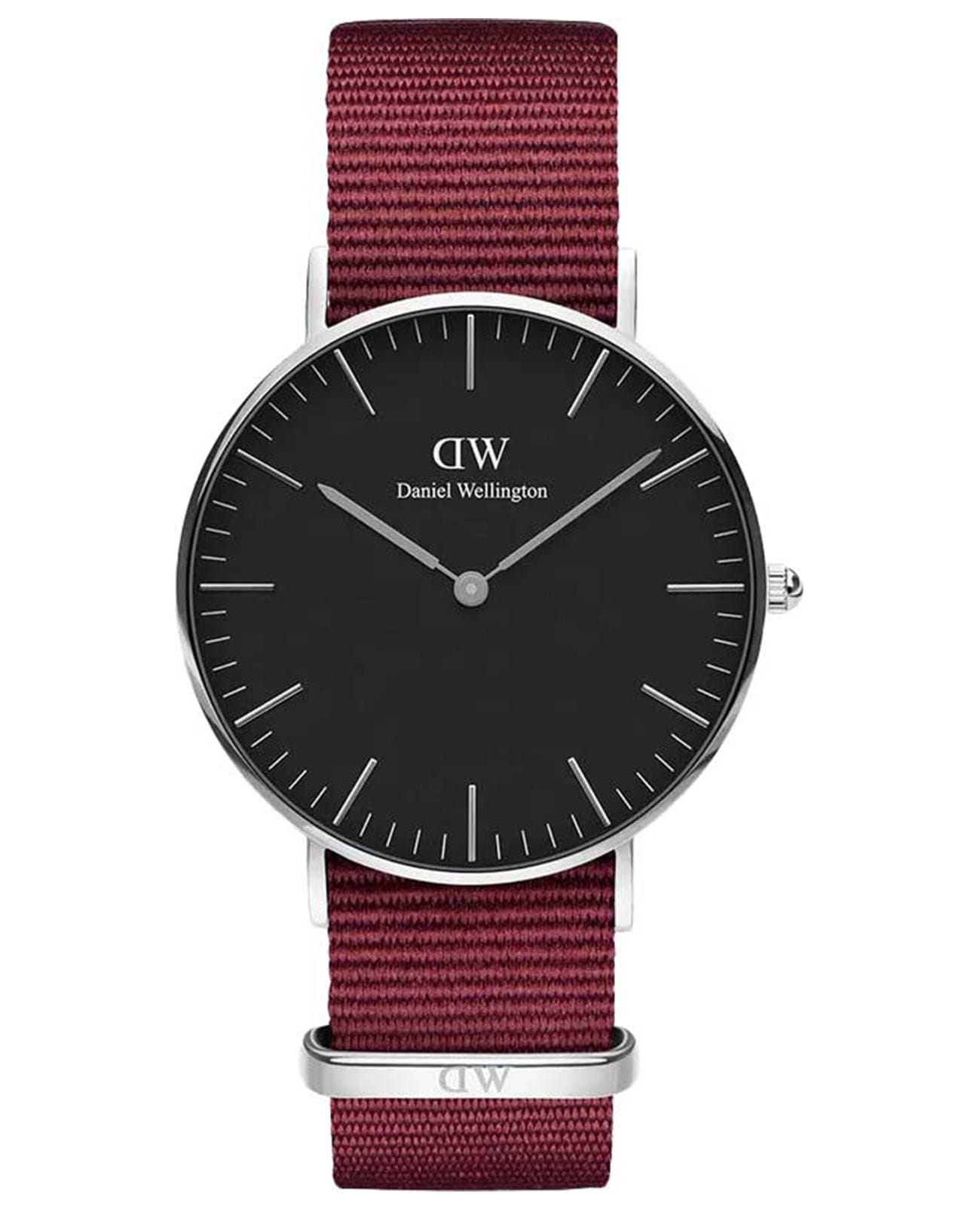 Daniel Wellington Daniel Wellington Classic Roselyn DW00100274  DW00100274 кварцевые мужские часы черный циферблат, браслет нейлон — вид спереди