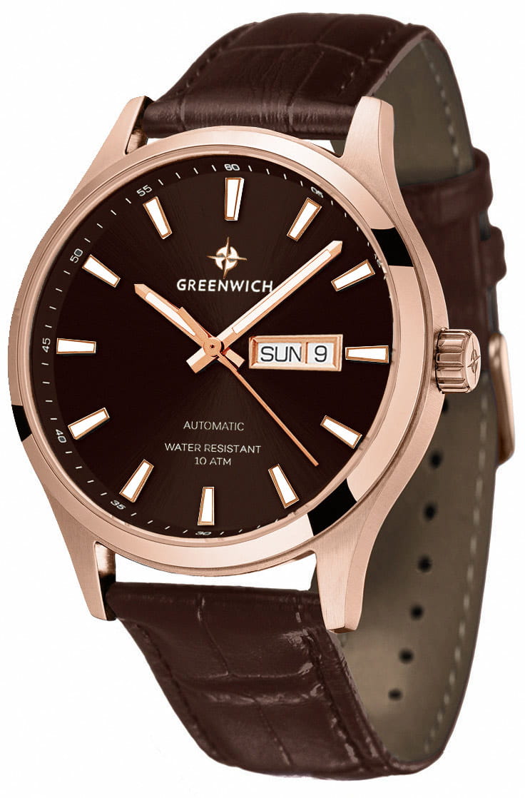 Greenwich GW 054.42.32 мужские часы застежка крупным планом