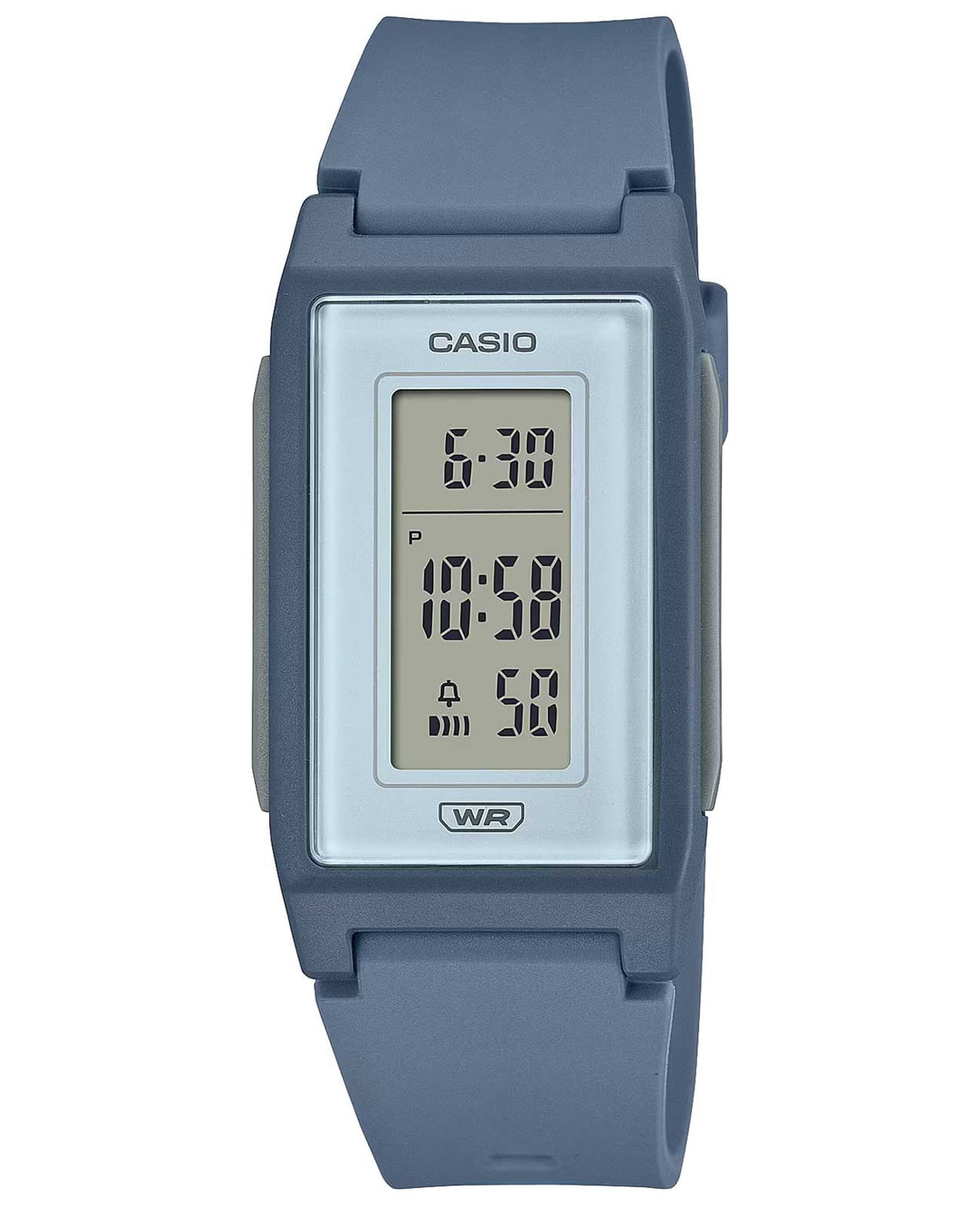 Casio Casio Collection LF-10WH-2  LF-10WH-2 кварцевые женские часы синий циферблат, браслет пластик — вид спереди