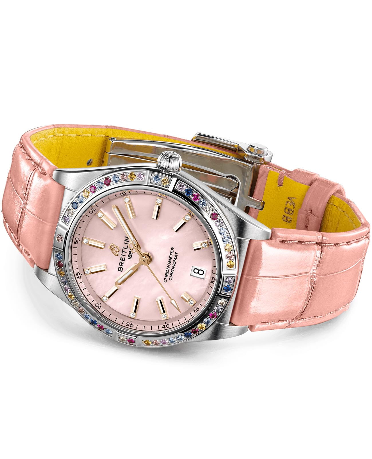 Breitling Breitling Chronomat Automatic 36 South Sea G10380BB1K1P1, chronomat швейцария женские часы на браслете кожаный боковой вид