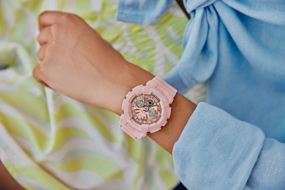 Casio Casio Baby-G BA-130-4A, baby-g япония женские часы на браслете пластик боковой вид