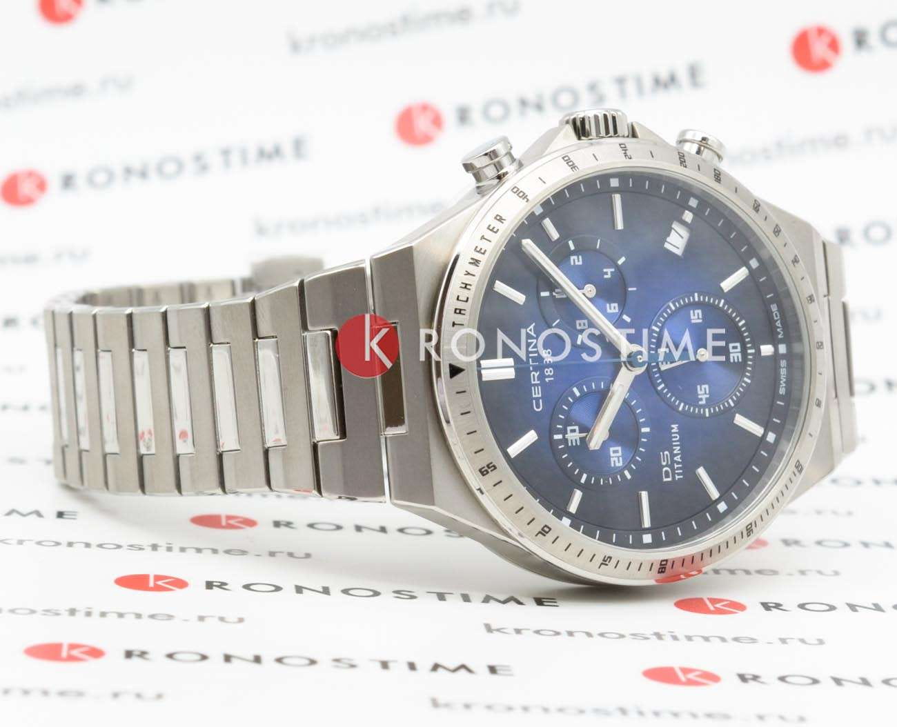 Оригинальные часы Certina Certina DS-7 Chronograph C043.417.44.041.00 кварцевые калибр механизма powermatic 80.611 общий вид