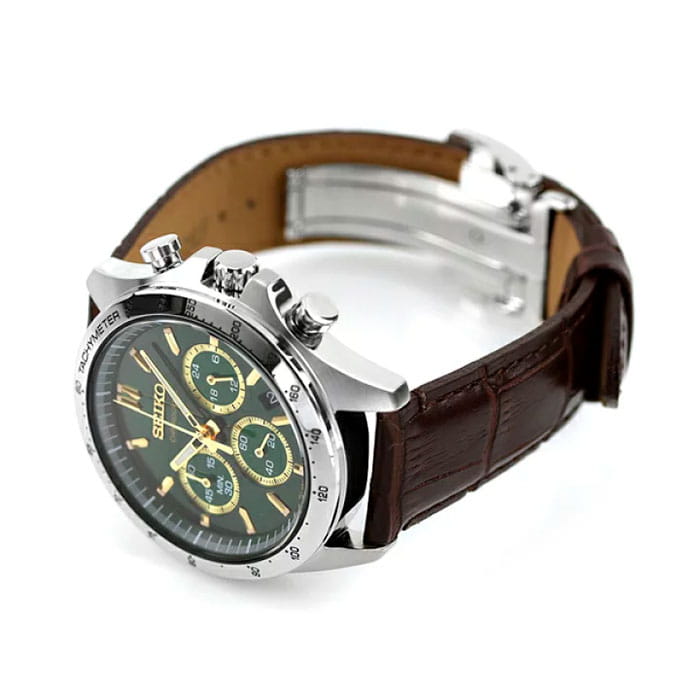 Seiko Seiko Spirit Chronograph SBTR017, spirit япония мужские часы на браслете кожаный боковой вид