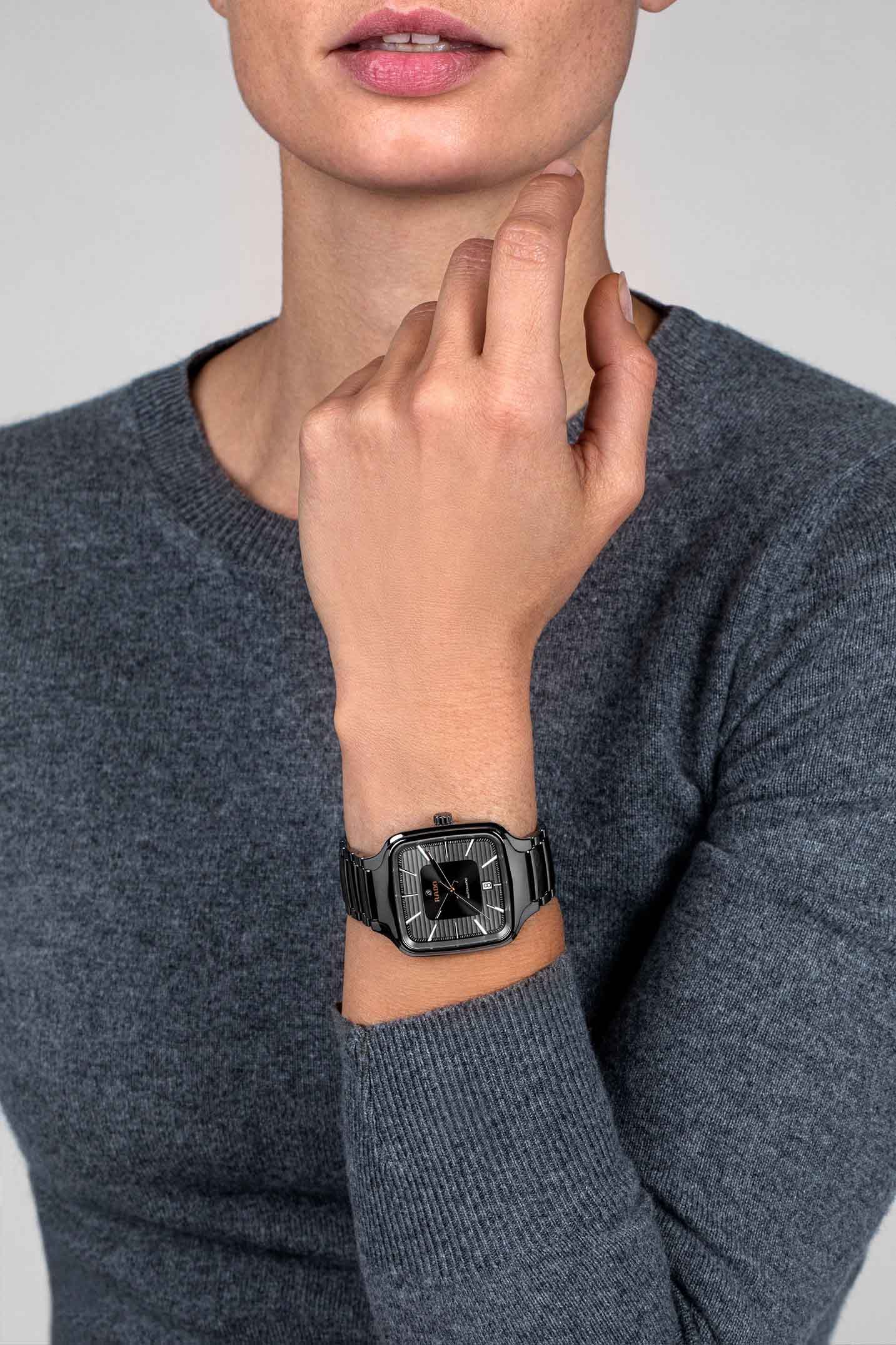 Rado Rado True Square Automatic R27077102 мужские часы серый циферблат на запястье