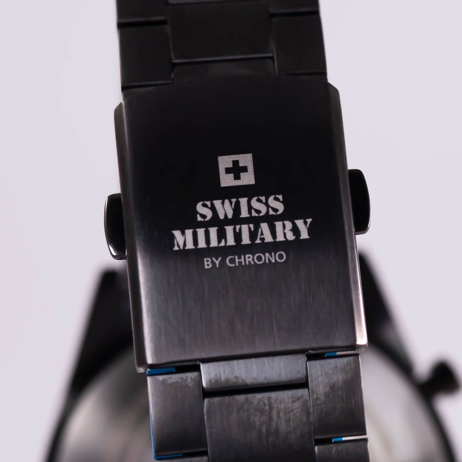 Swiss Military by Chrono Swiss Military by Chrono SM34079.03,  швейцария мужские часы на браслете сталь c pvd покрытием боковой вид