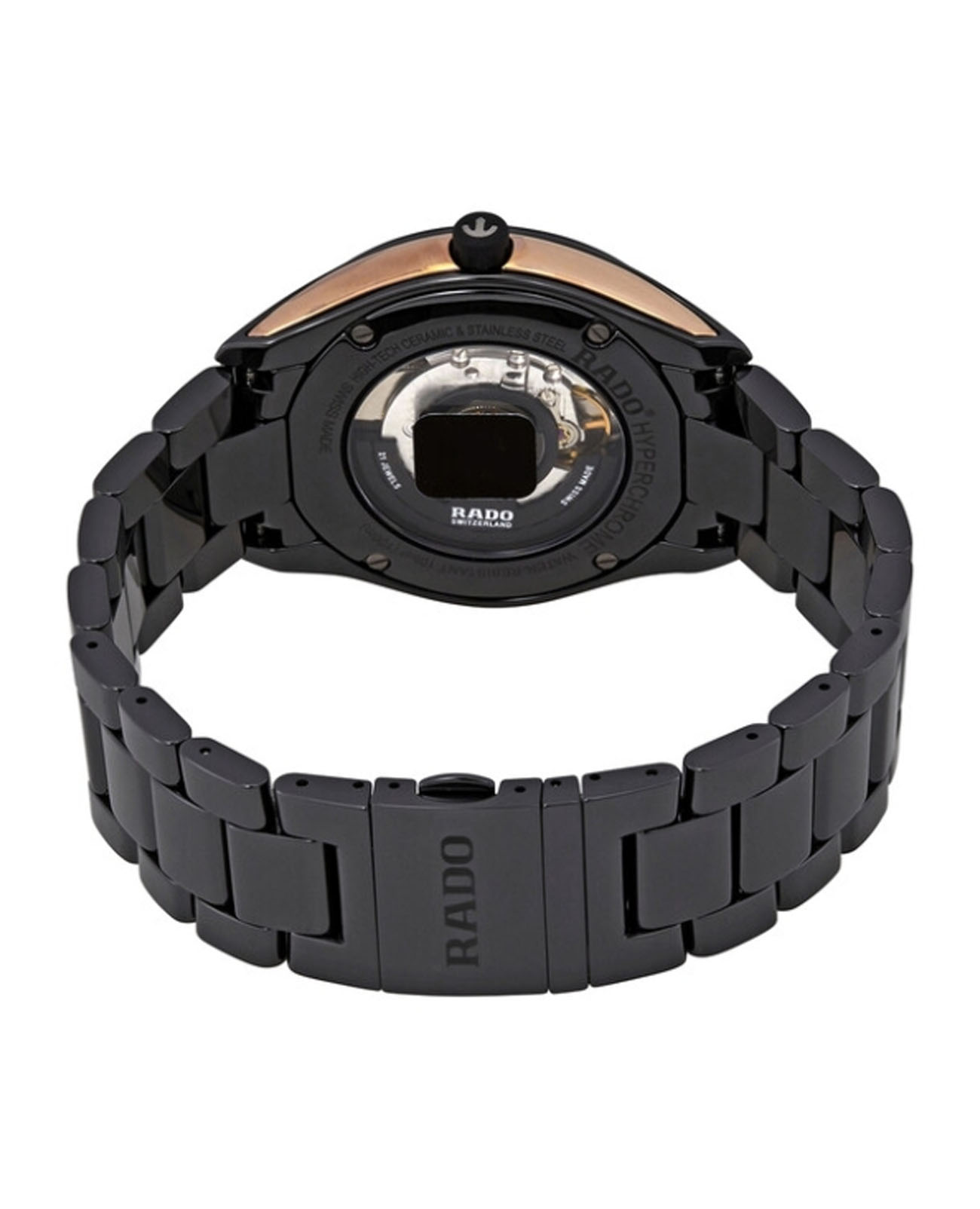 Rado Rado Hyperchrome R32291152, hyperchrome швейцария мужские часы на браслете керамика боковой вид