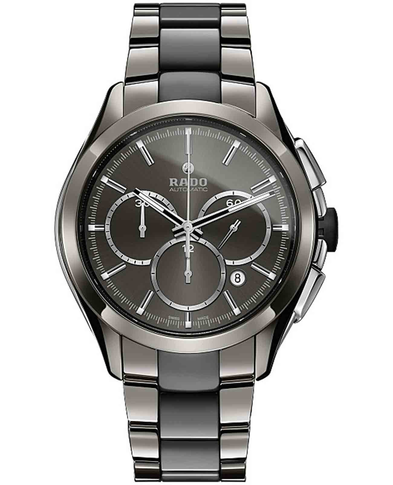 Rado Rado HyperChrome Automatic Chronograph R32276112 Automatic R32276112 механические мужские часы серый циферблат, браслет нержавеющая сталь — вид спереди