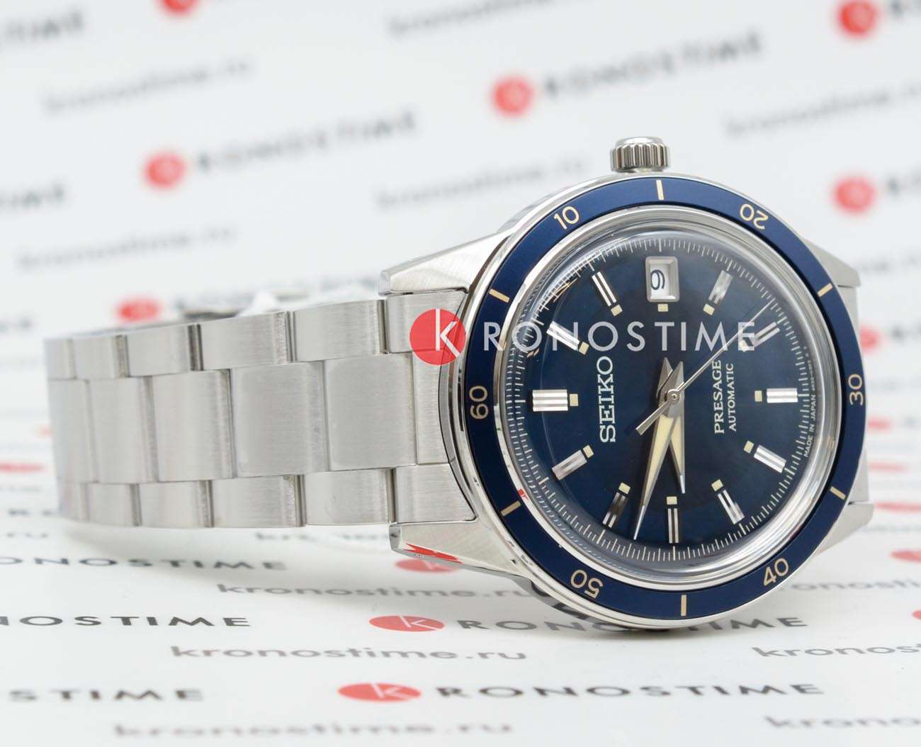 Seiko Seiko Presage SRPG05J1 мужские часы синий циферблат на запястье