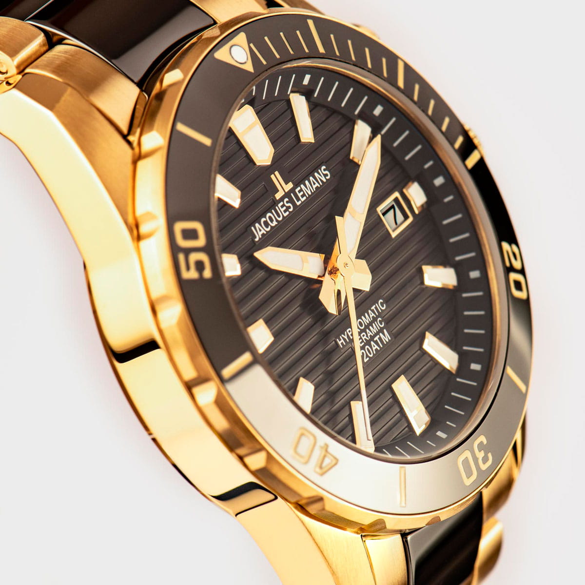 Jacques Lemans Jacques Lemans Hybromatic 1-2222D автокварц (кинетик) мужские часы часы крупный план черный циферблата