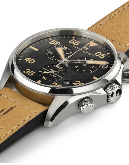 Hamilton H76722531 мужские часы застежка крупным планом