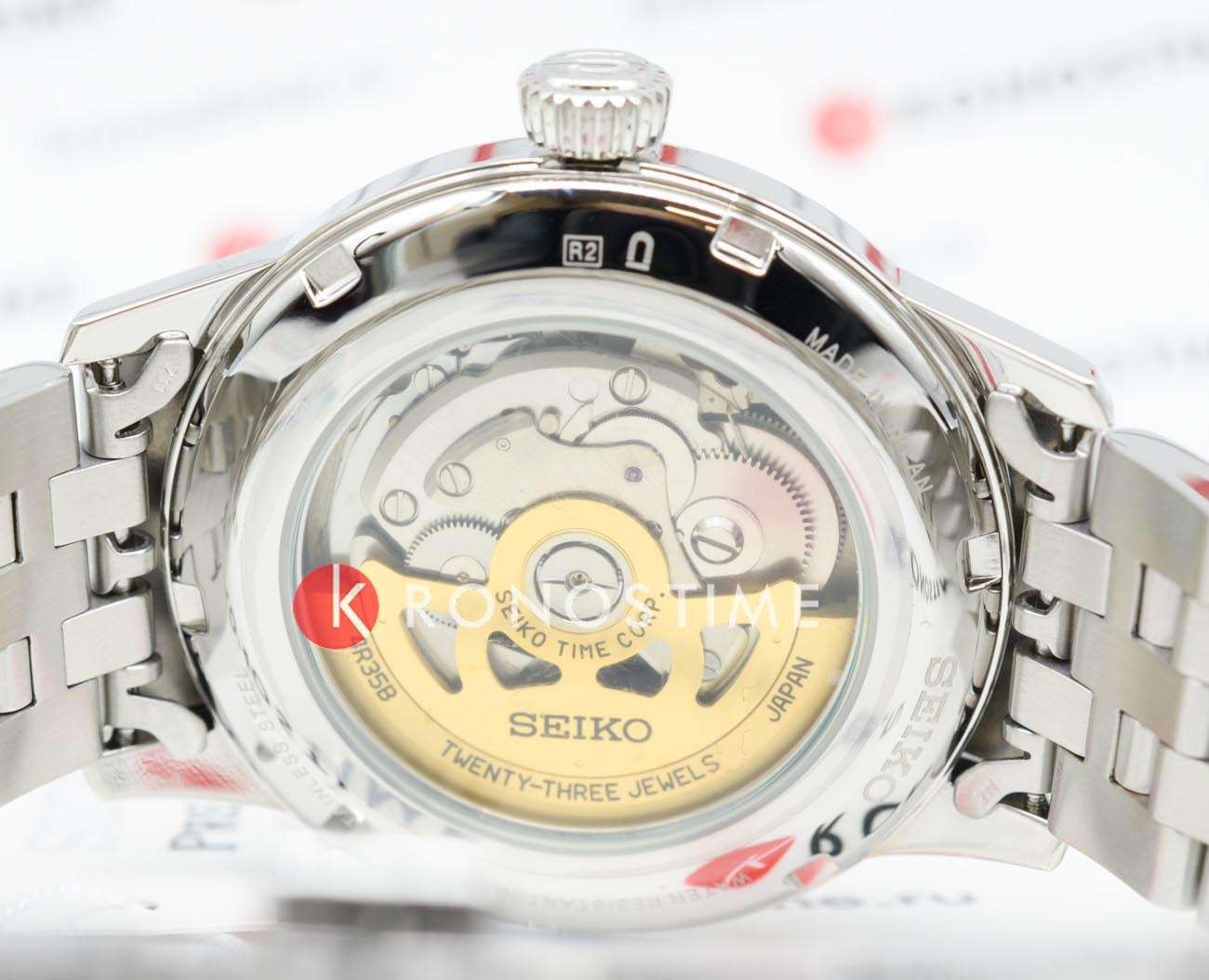 Оригинальные часы Seiko Seiko Presage SRPE15J1 механические калибр механизма  общий вид