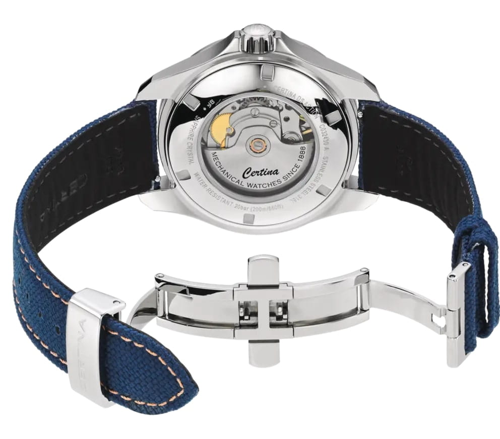 Certina Certina DS Action Day-Date C032.430.18.041.01 мужские часы синий циферблат на запястье