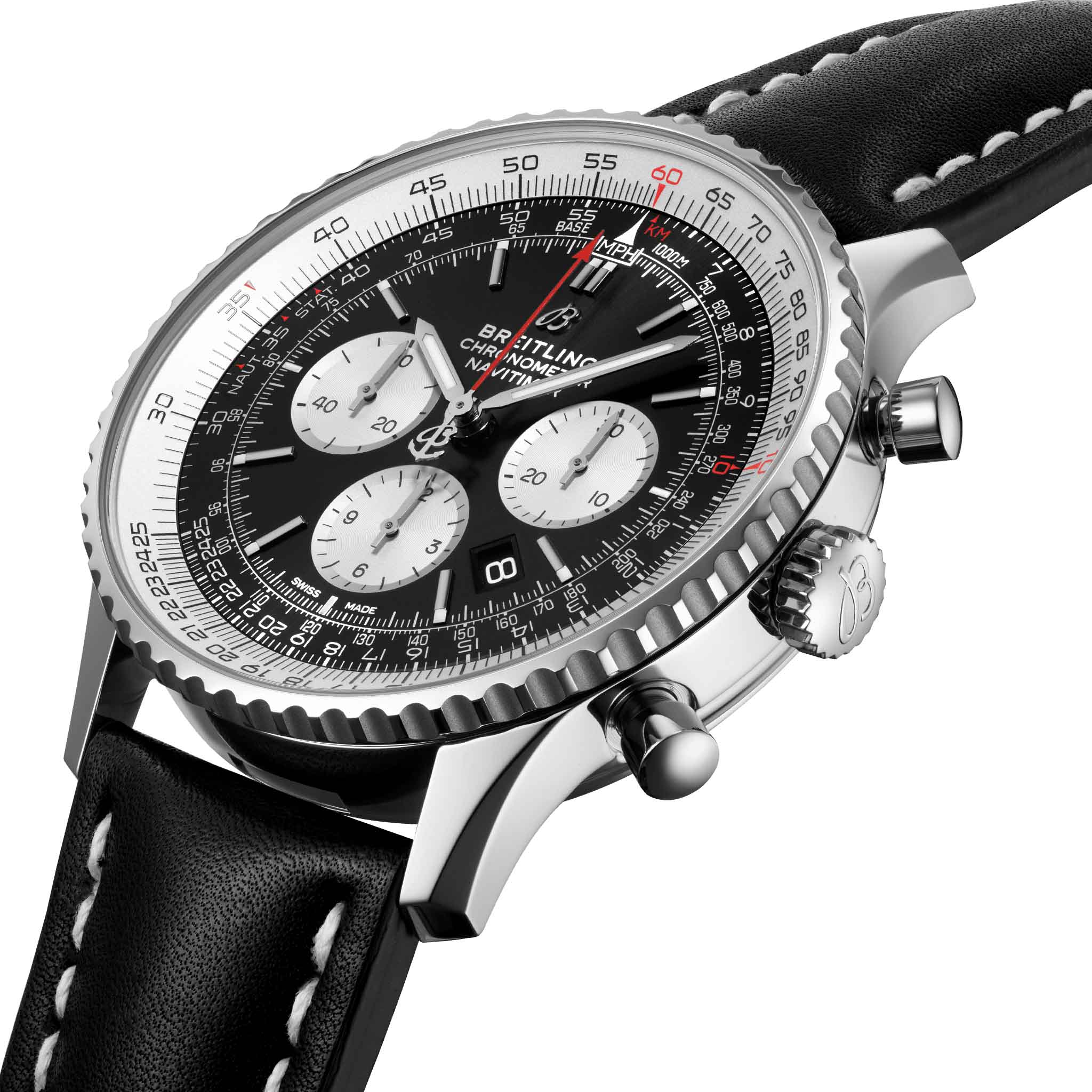 Breitling Breitling Navitimer B01 Chronograph 46 AB0127211B1X1 , наручные мужские часы фото под углом
