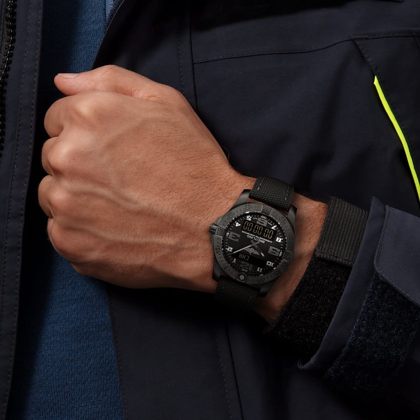 Breitling Breitling Aerospace EVO V79363101B1W1 мужские часы черный циферблат на запястье