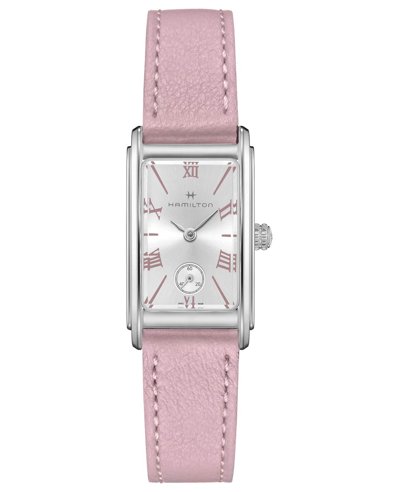 Hamilton Hamilton American Classic Ardmore Quartz H11221853  H11221853 кварцевые женские часы серебристый циферблат, браслет кожаный — вид спереди
