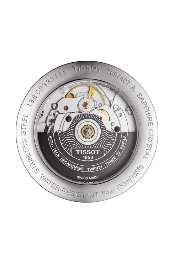 Tissot Tissot Bridgeport Powermatic 80 T097.407.22.033.00, t-classic швейцария мужские часы на браслете  боковой вид
