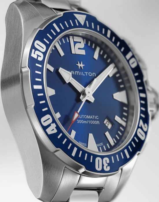 Hamilton Hamilton Khaki Navy Frogman H77705145 швейцария наручные мужские часы заводная головка с логотипом Hamilton