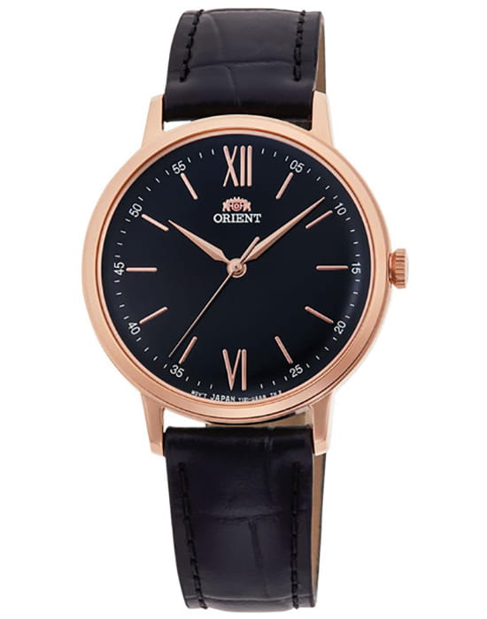 Orient Orient Classic Basic Quartz RA-QC1703B (RN-QC1703B)  RA-QC1703B кварцевые женские часы черный циферблат, браслет кожаный — вид спереди