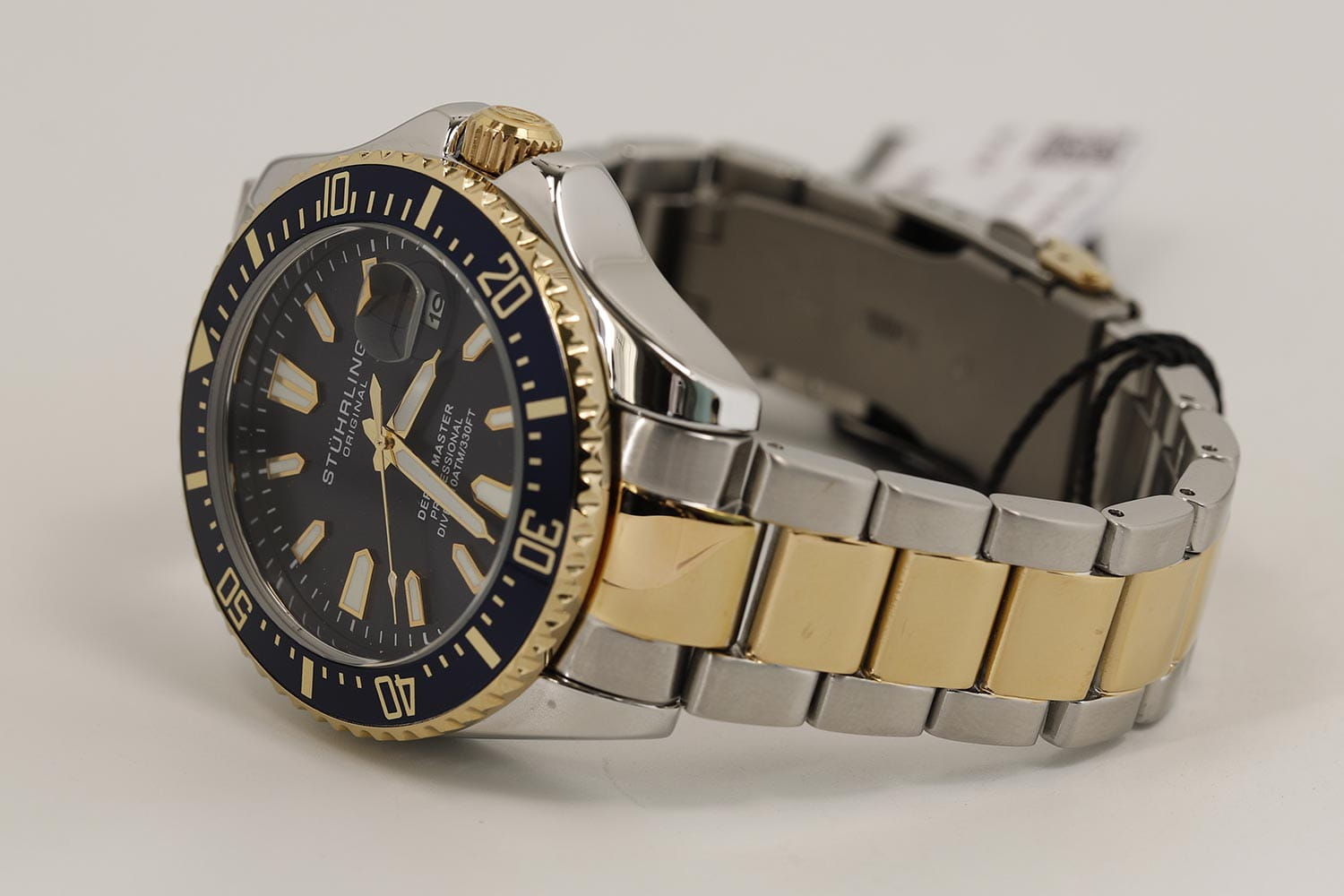 Stuhrling Stuhrling Aquadiver 3950A.5 мужские часы синий циферблат на запястье