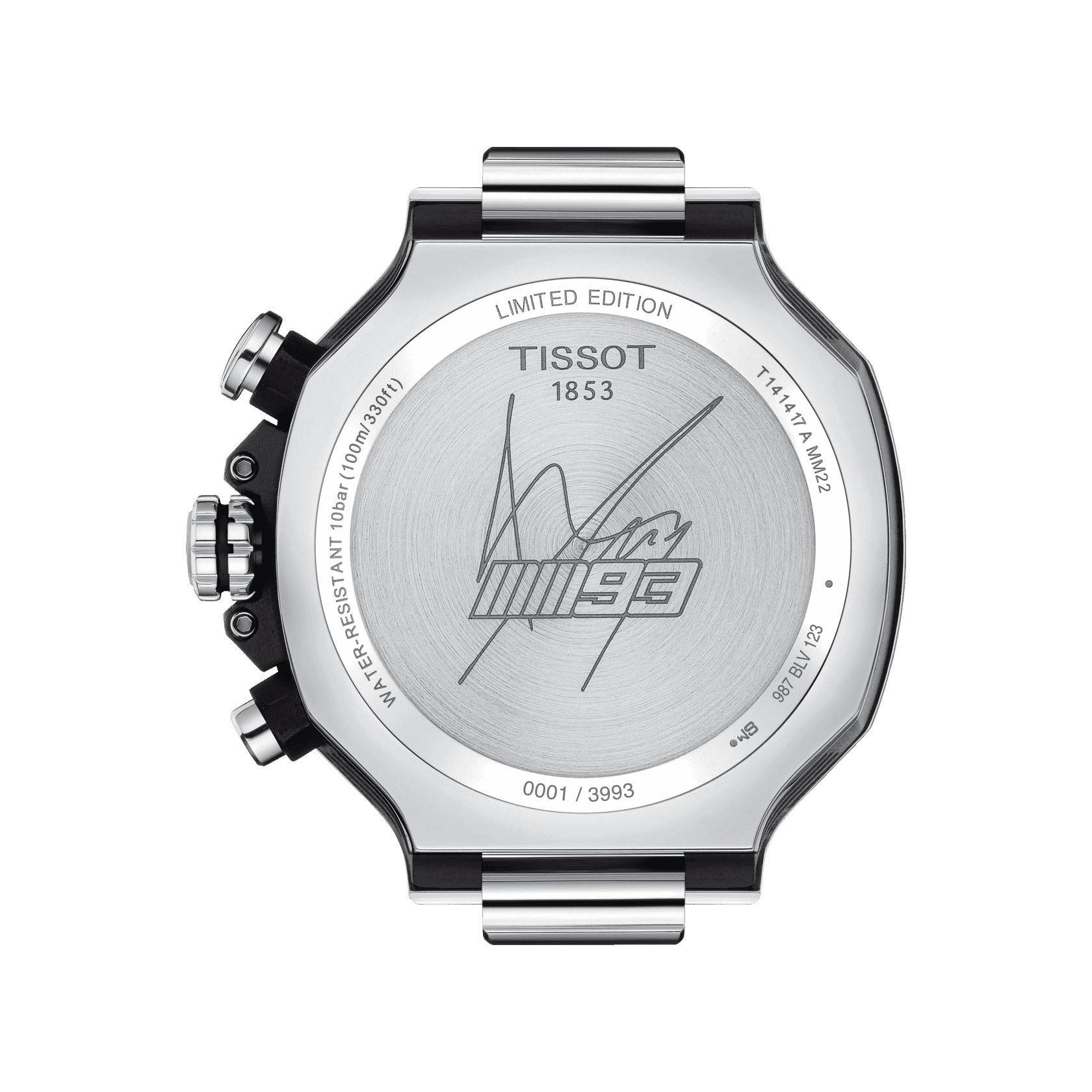 Оригинальные часы Tissot Tissot T-Race Marc Marquez 2022 Limited Edition T141.417.11.051.00 кварцевые калибр механизма eta g10.212 общий вид