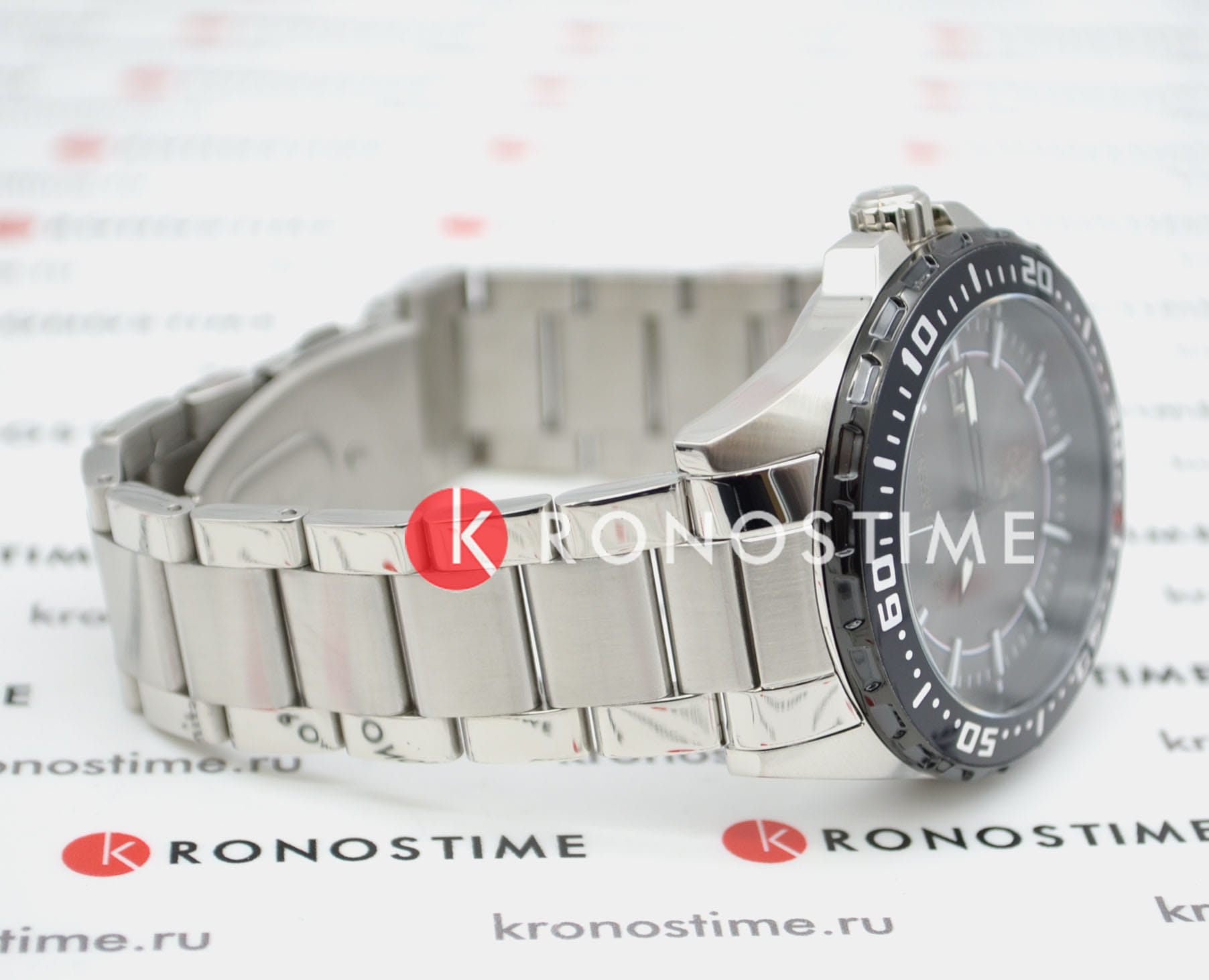 U.S. Polo Assn. U.S. Polo Assn. Crossing USPA1041-08 кварцевые мужские часы часы крупный план черный циферблата