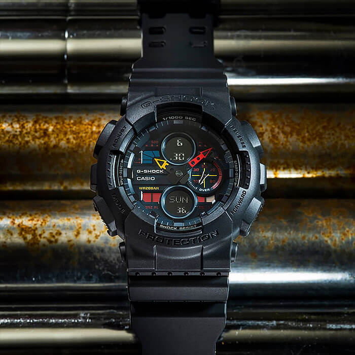Casio Casio G-Shock GA-140BMC-1A спортивные наручные часы, вид спереди
