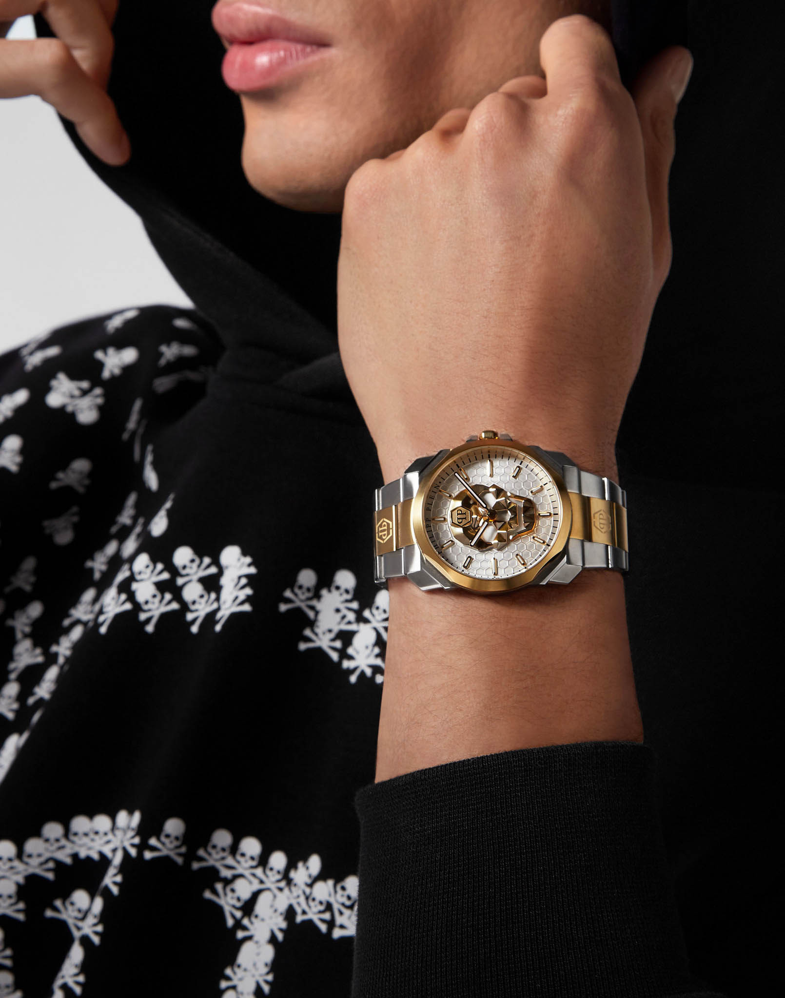 Philipp Plein Philipp Plein The Skull King PWLAA0722 германия наручные мужские часы заводная головка с логотипом Philipp Plein