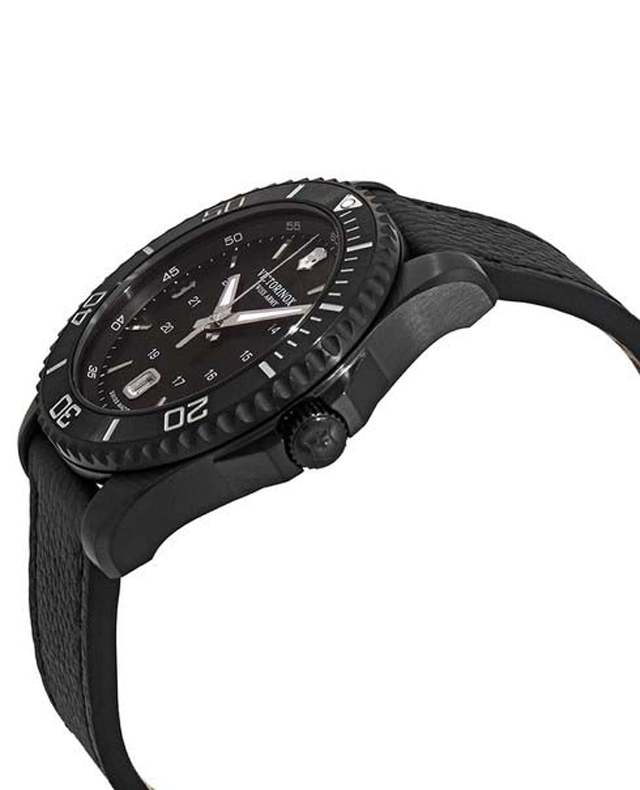 Victorinox Victorinox Maverick 241787,  швейцария мужские часы на браслете кожаный боковой вид