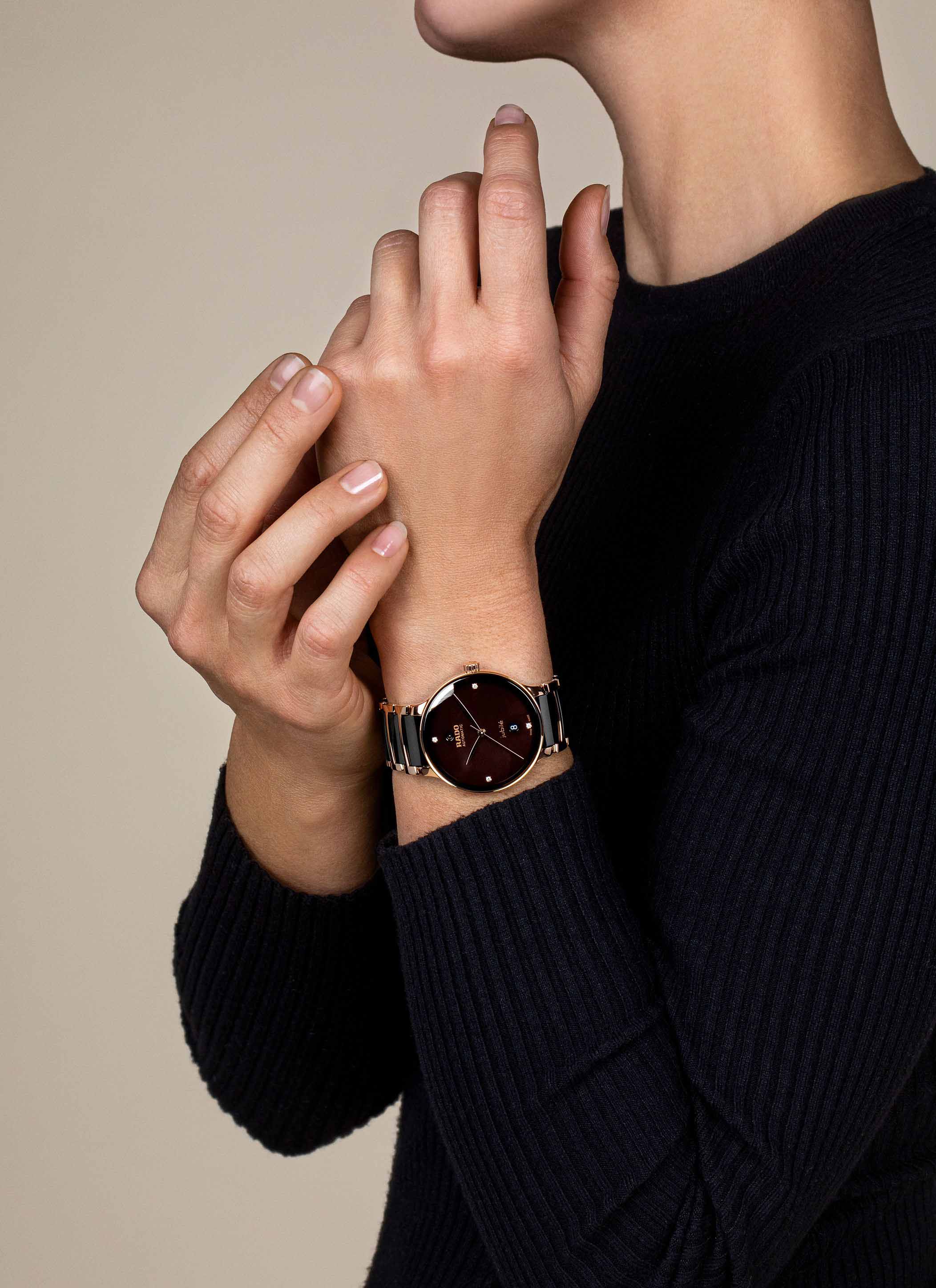 Rado Rado Centrix Automatic R30017712 мужские часы коричневый циферблат на запястье