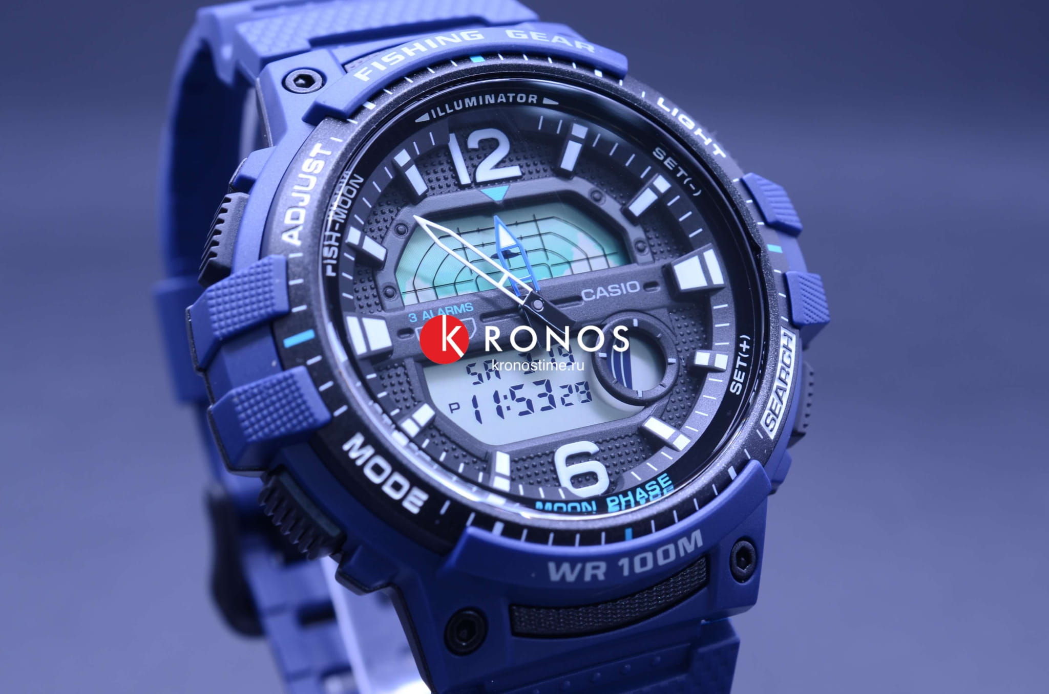 Casio Casio Collection WSC-1250H-2A, mtp япония мужские часы на браслете пластик боковой вид