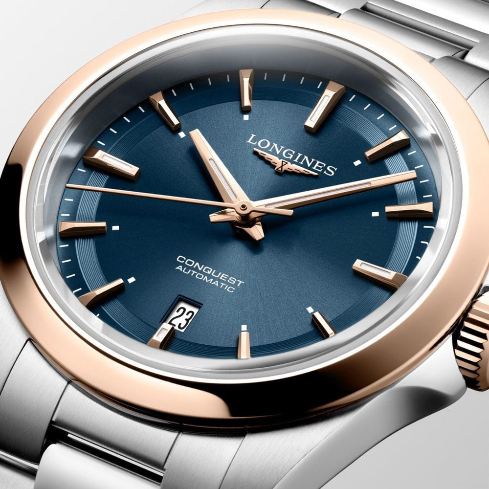 Longines Longines Conquest L3.320.5.92.6, heritage швейцария женские часы на браслете нержавеющая сталь боковой вид