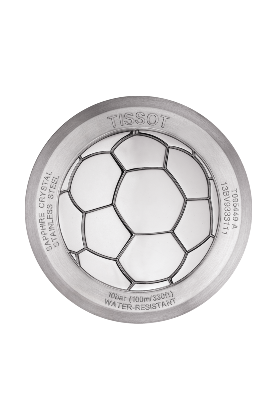 Tissot Tissot Quickste Chronograph Football T095.449.17.057.01, t-sport швейцария мужские часы на браслете кожаный боковой вид