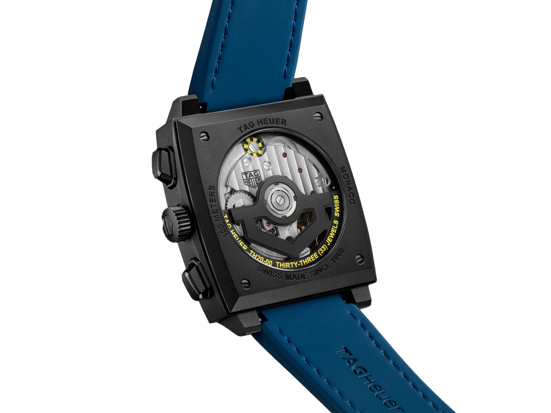 TAG Heuer TAG Heuer Monaco Chronograph CBL2188.FT6261, monaco швейцария мужские часы на браслете тканевый боковой вид