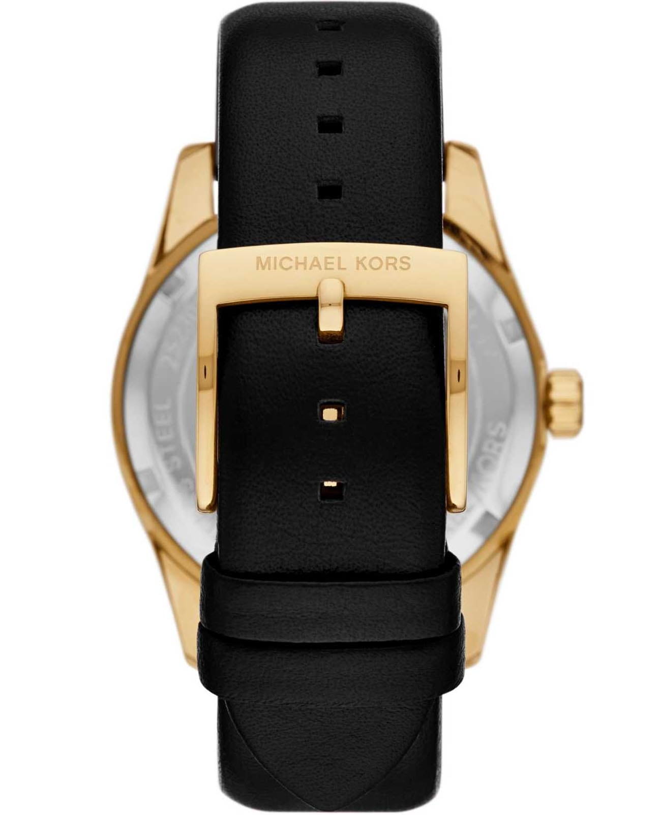 Michael Kors Michael Kors Lexington MK4748,  сша женские часы на браслете кожаный боковой вид