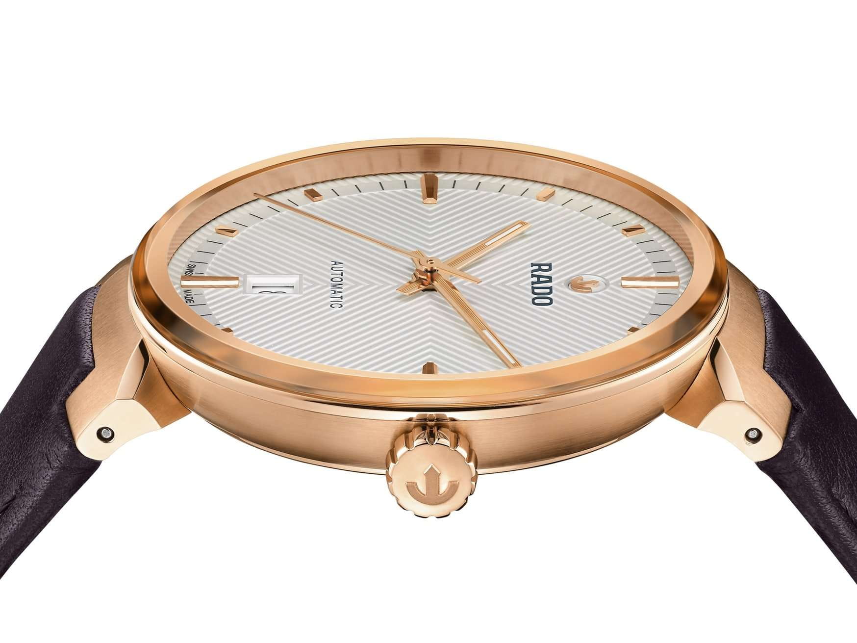 Rado Rado Florence Automatic R48905015, florence швейцария мужские часы на браслете кожаный боковой вид