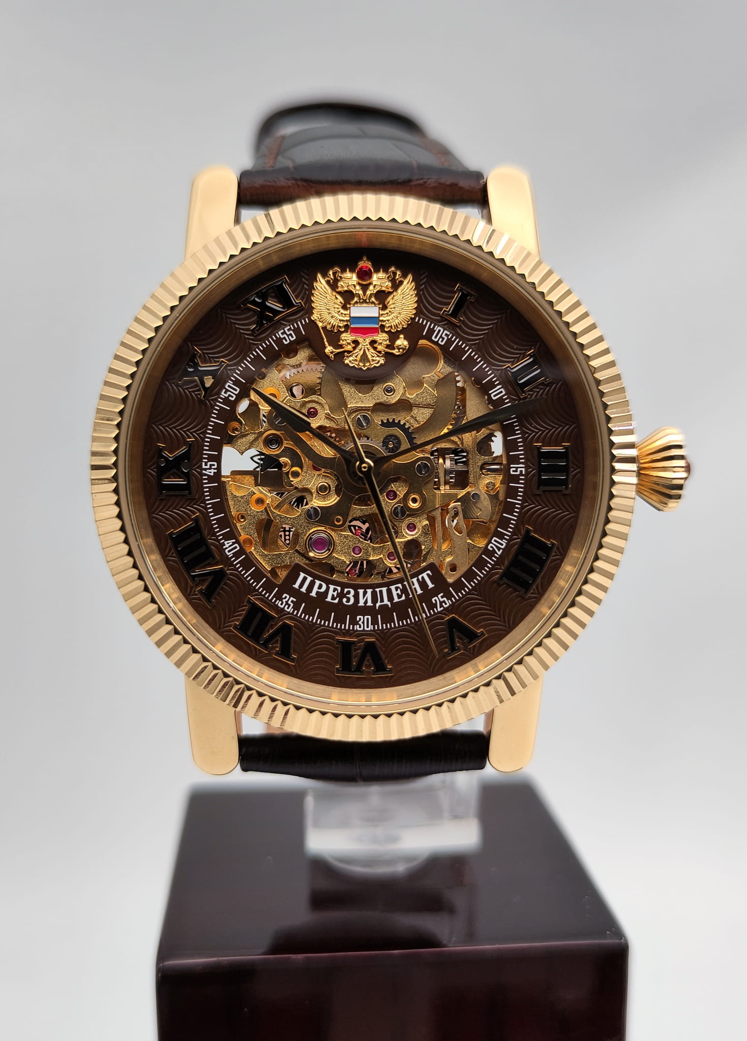 Президент Президент 4506170  - задняя крышка сталь металл корпуса, россия часы