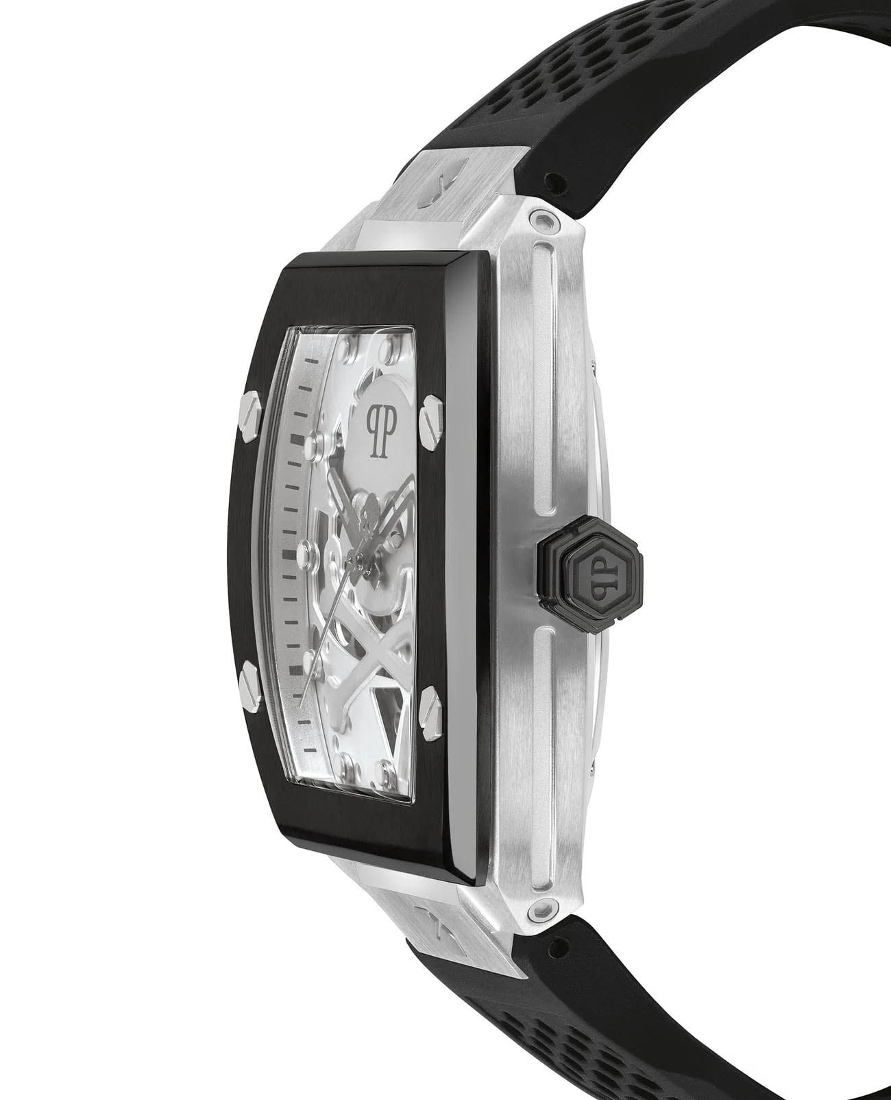 Philipp Plein Philipp Plein The Skeleton PWBAA2023, the skeleton германия мужские часы на браслете силикон боковой вид