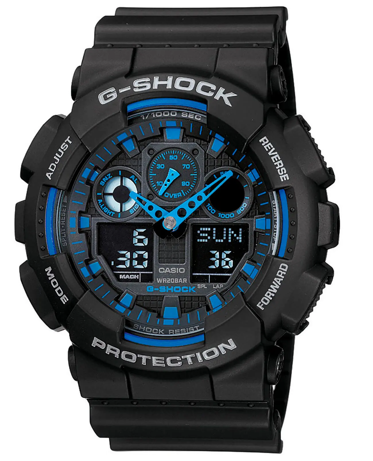 Часы Casio G-Shock GA-100-1A2DR купить в Хабаровске по цене 17967 RUB:  описание, характеристики