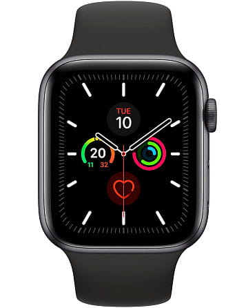 Apple Watch Series 5, 40 мм, корпус из алюминия цвета «серый космос»